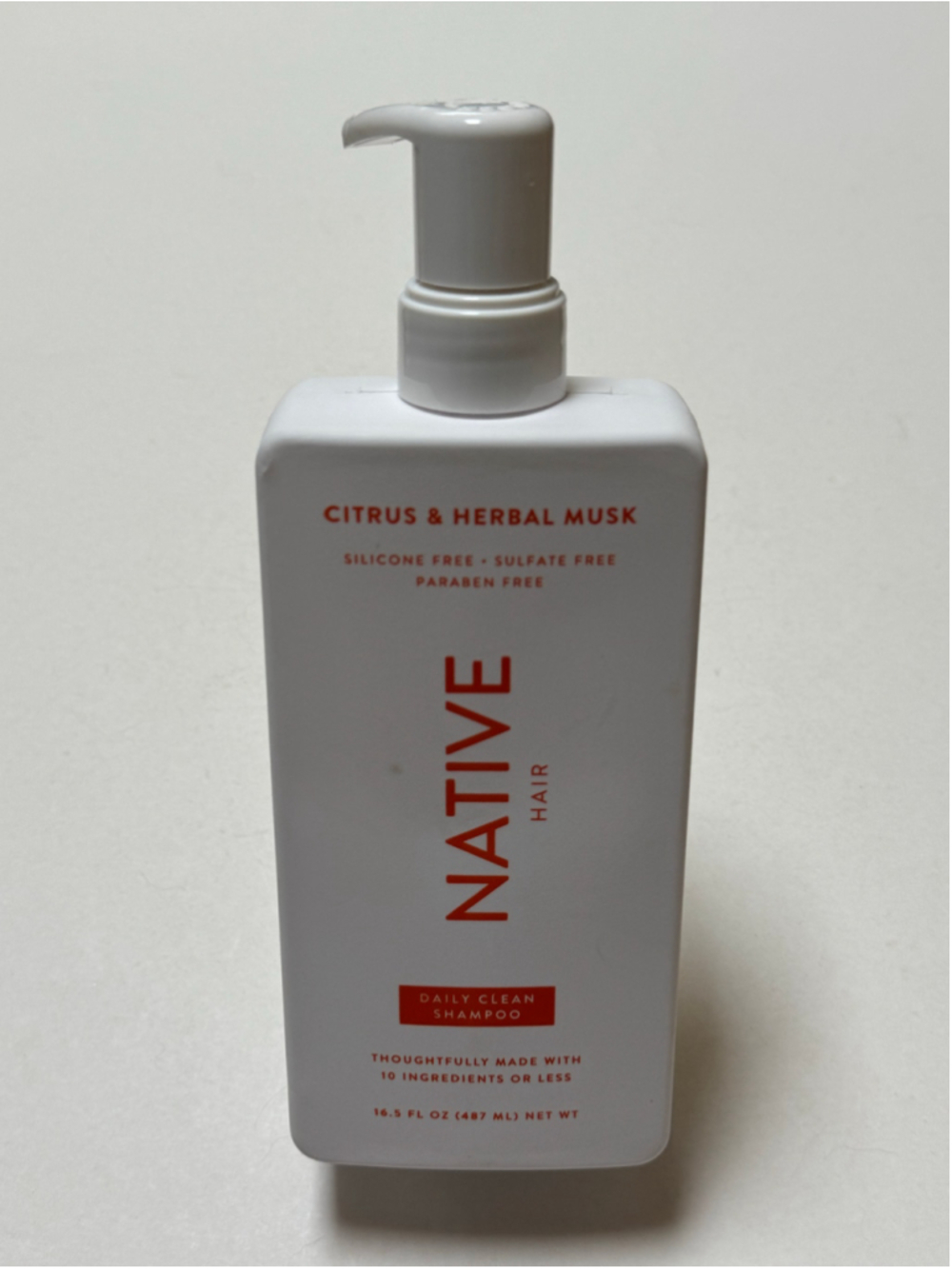 Native Hair Citrus & Herbal Musk Daily Clean Shampoo 16.5 fl oz NEW